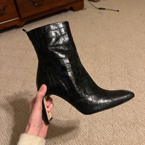 Miista Marcelle Black Heeled Boots - Main Image